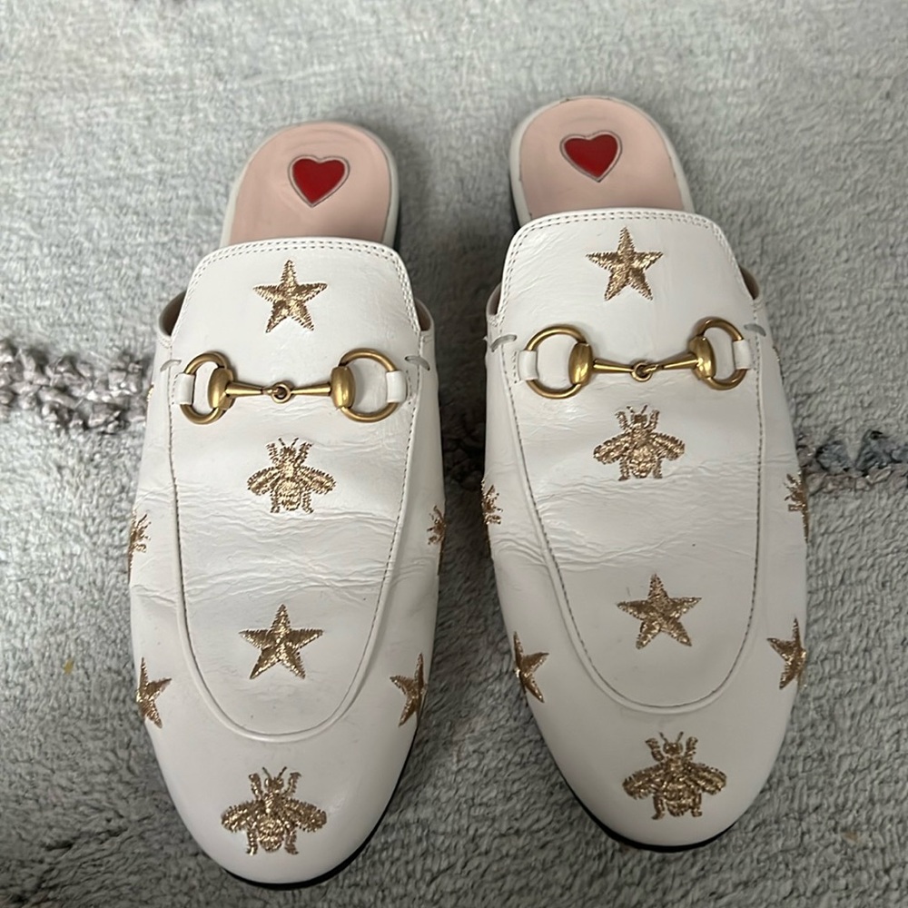 Horsebit Accent Leather Mules